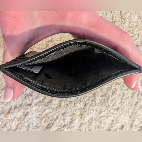 Kate spade black gold card holder with dustbag - Picture 3 of 4